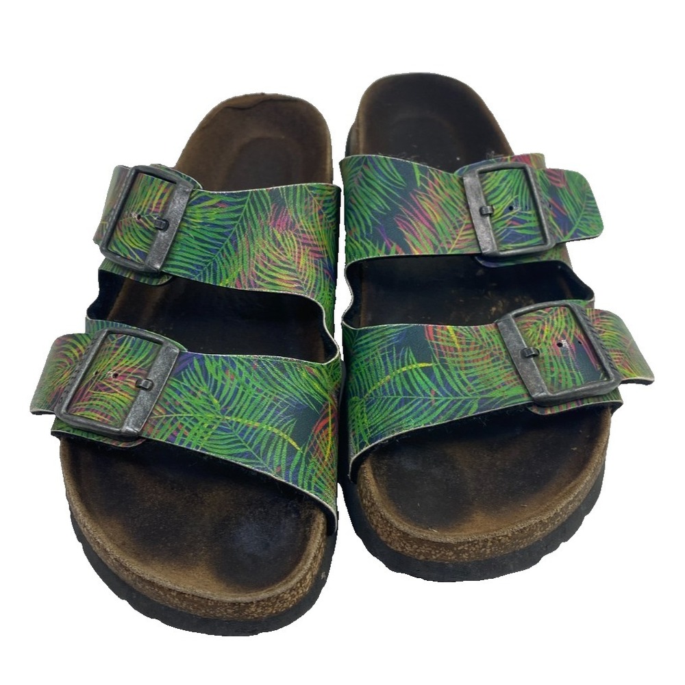 Birkenstock Papillio Womens Arizona 2 Strap Fern Rainforest Sandal Size 38 US 7